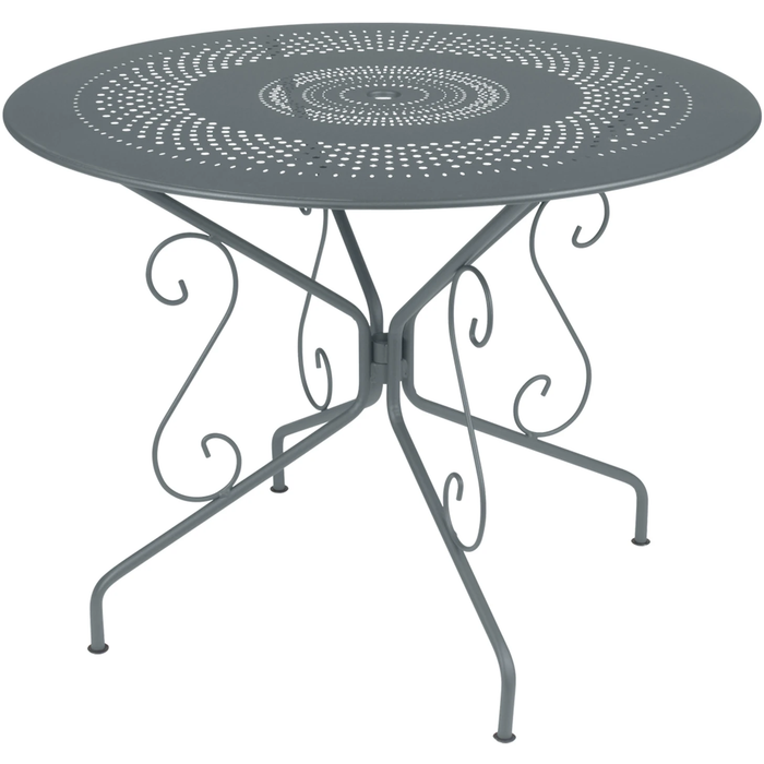 Photo of Montmartre Table Ø 96 Cm, Storm Grey - Matbord Utomhus - Grå - Metall