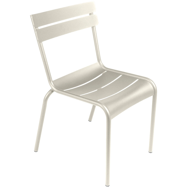 Photo of Luxembourg Chair, Clay Grey - Garden Chairs - Frédéric Sofia - Green, Grey - Metal