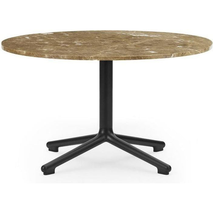 Photo of Lunar Coffee Table Ø70 - Coffee Table - Frame: Black Lacquered Aluminium/ Table Top:
