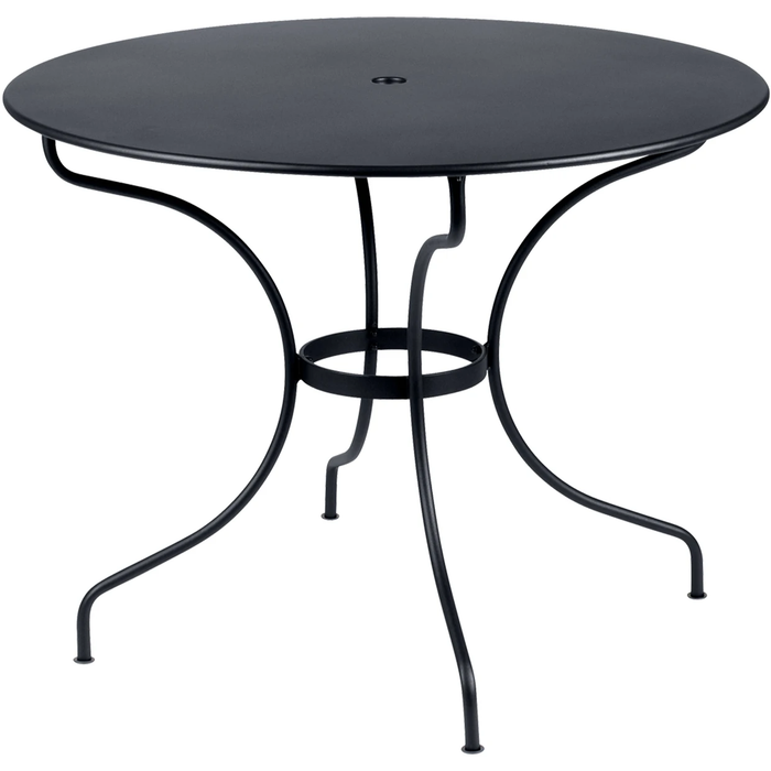 Photo of Opera+ Table Ø 96 cm, anthracite - Matbord Utomhus - Studio Fermob - Grå - Metall