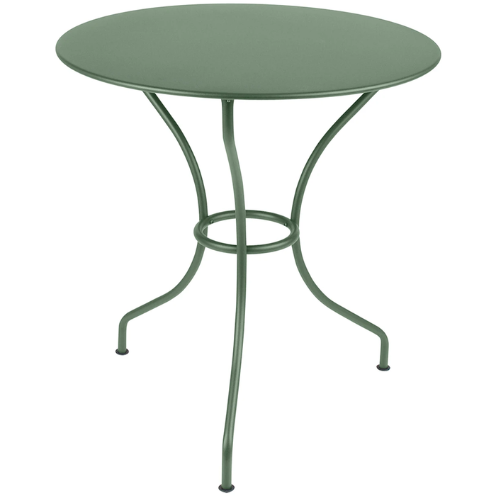 Photo of Opéra+ Pedestal Table Ø 67 cm, Cactus - Outdoor dining table - Green - Metal
