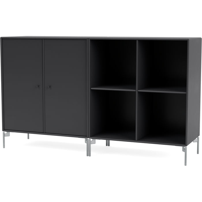 Photo of Pair Classic Sideboard - Matt Chrome Legs