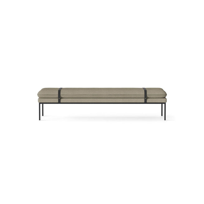 Photo of Turn Daybed - Daybed - Black - Grain - Cashmere - Black Leather - W190 X H42 X D80 X Sh42 Cm