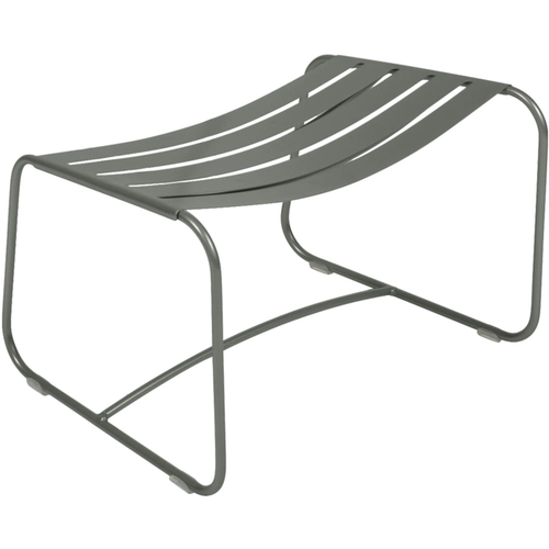 Photo of Surprising Footrest, Rosemary - Outdoor Stools & Pouffes - Harald Guggenbichler - Green, Grey - Metal