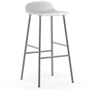 Photo of Form Bar Stool Chrome Leg 75 Cm