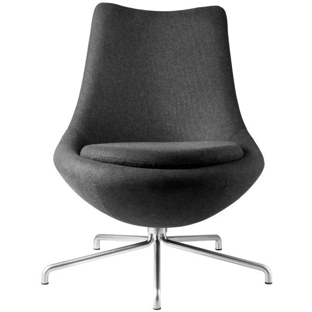 L40 Bellamie Lounge Chair Sh: 39 Cm - Grey / Dark Grey