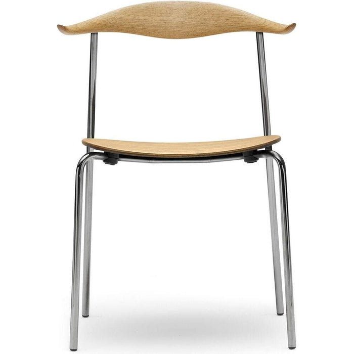 Photo of Ch88t Chair White Oiled Oak-Stainless Steel
