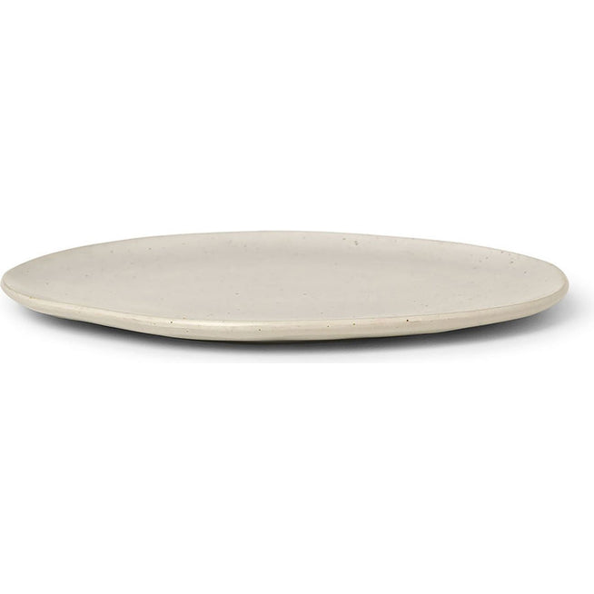 Photo of Flow Tallerken - Tinkerken - Off-white / Speckle - Ø27 X H1,5 Cm (large)