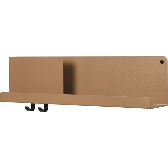Photo of Folded Shelves Medium - Burnt Orange - Vägghyllor - Johan Van Hengel - Svart - Metall