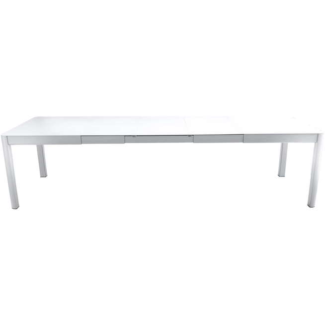 Photo of Ribambelle Table With 3 Extensions, Cotton White - Matbord Utomhus - Vit - Metall