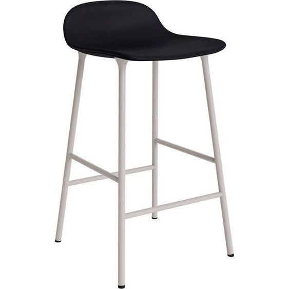 Photo of Form Bar Stool 65 Cm Full Upholstery Warm Grey Steel