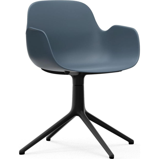 Photo of Form Armchair Swivel 4l Alu - Spisebordsstol - Black Aluminium / 2