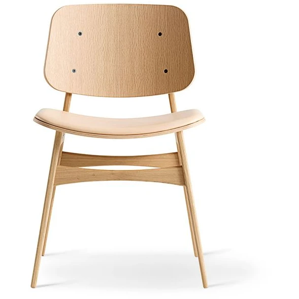 Photo of Søborg 3051 Wood Base Chair - Upholstered Seat