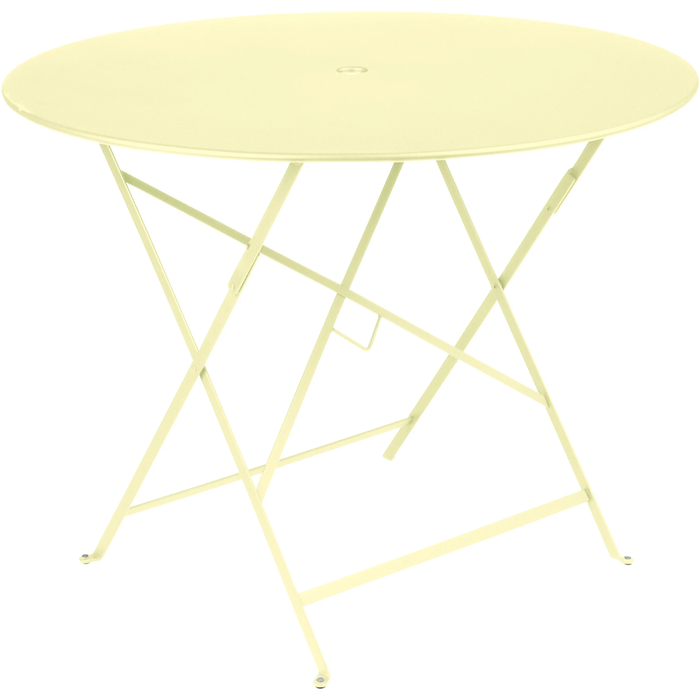 Photo of Bistro Table 96 cm Frosted Lemon A6 - Garden Table - Yellow - Metal