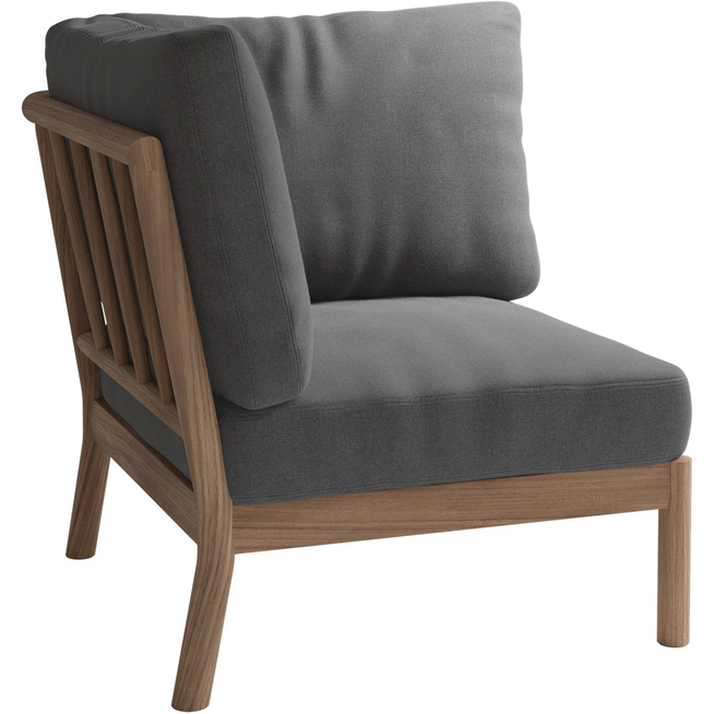Photo of Tradition Corner Module, Charcoal, Teak Fsc 100% - Utomhussoffor - Povl B. Eskildsen