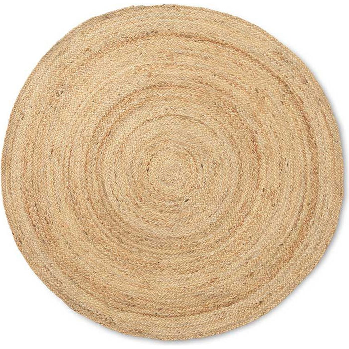 Photo of Eternal Round Jute Rug - Black Fra Ferm Living