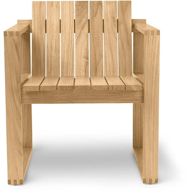 Photo of Carl Hansen - Bk10 Untreated Teak - Outdoor dining chairs - Bodil Kjær - Wood