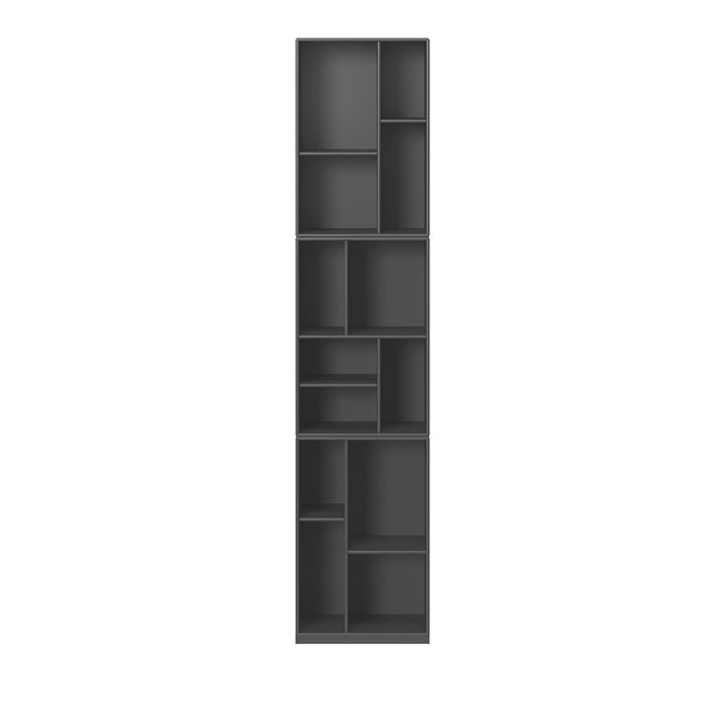 Photo of Loom Slim Bookcase, Plinth H3 Cm - Anthracite - Bokhyllor - Peter J. Lassen - Svart - Mdf