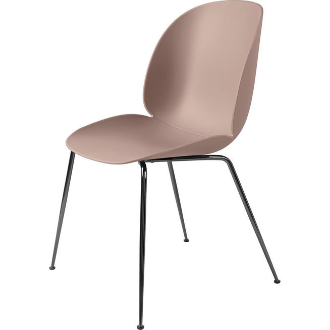 Photo of Beetle Dining Chair, Un-upholstered, Conic Base
