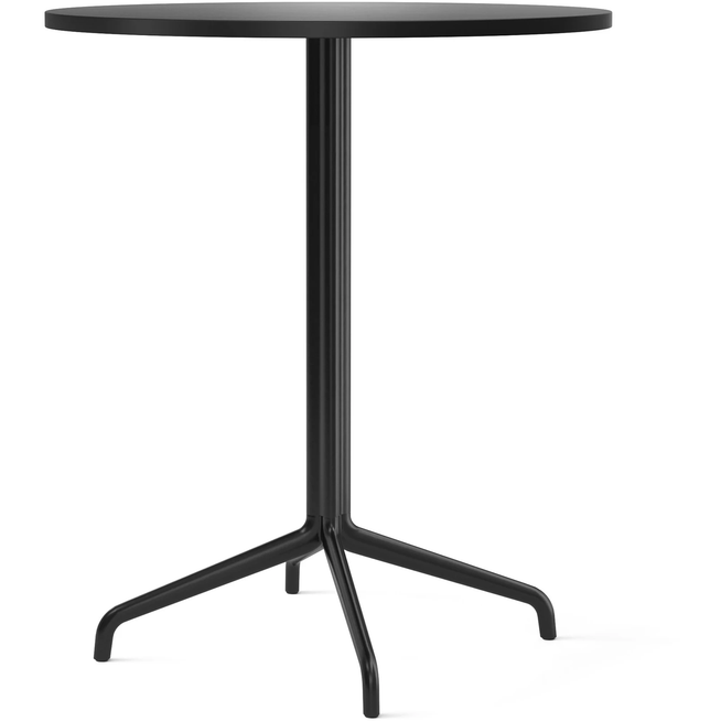 Photo of Harbour Column Counter Table 4-star - Black/charcoal - Ø80 Cm - Barbord - Norm Architects - Svart - Metall/trä/plast