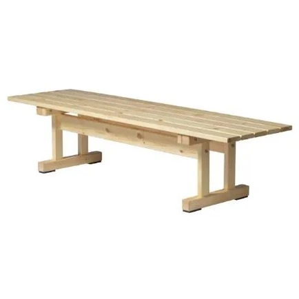 M15 Ermelunden bench without back - Pine/oiled