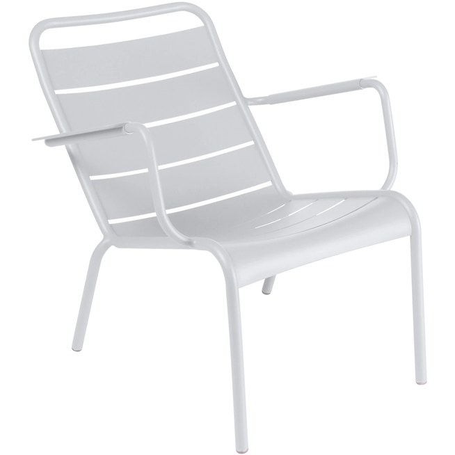 Photo of Luxembourg Low Armchair Cotton White 01 - Matstolar Utomhus - Frédéric Sofia - Vit - Metall