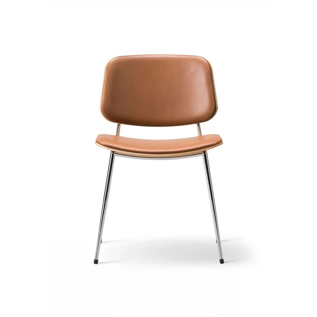 Photo of Søborg 3062 Metal Base Chair - Front Upholstered