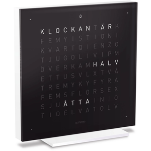 Qlocktwo Touch Acrylic, Black Ice Tea, Se - Klockor - Biegert & Funk - Svart