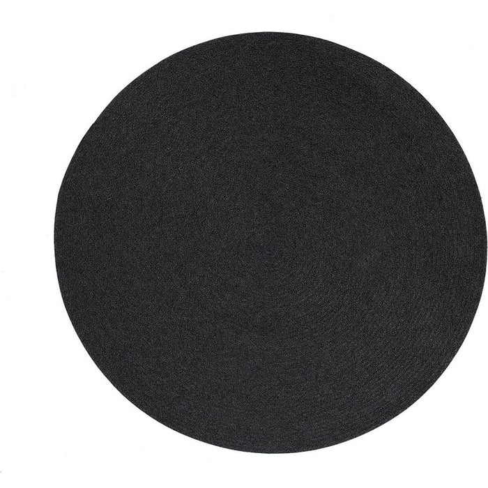Photo of Circle Rug Round Dark Grey