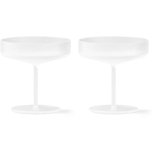 Photo of Ripple Champagne Saucer (set Of 2) - Champagneglas