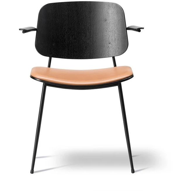Photo of Søborg 3071 Metal Base Armchair - Seat Upholstered