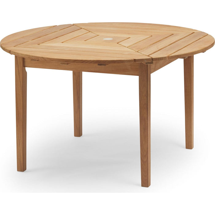 Photo of Drachmann Round Table - Outdoor Dining Table - Bernt Santesson - Wood Coloured - Wood