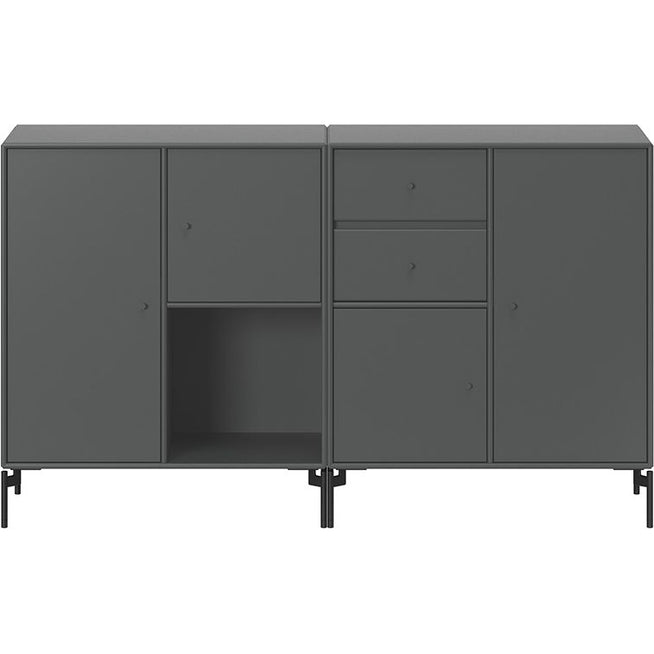 Photo of Couple Sideboard - Anthracite / Black Legs - Sideboards - Peter J. Lassen - Svart - Mdf