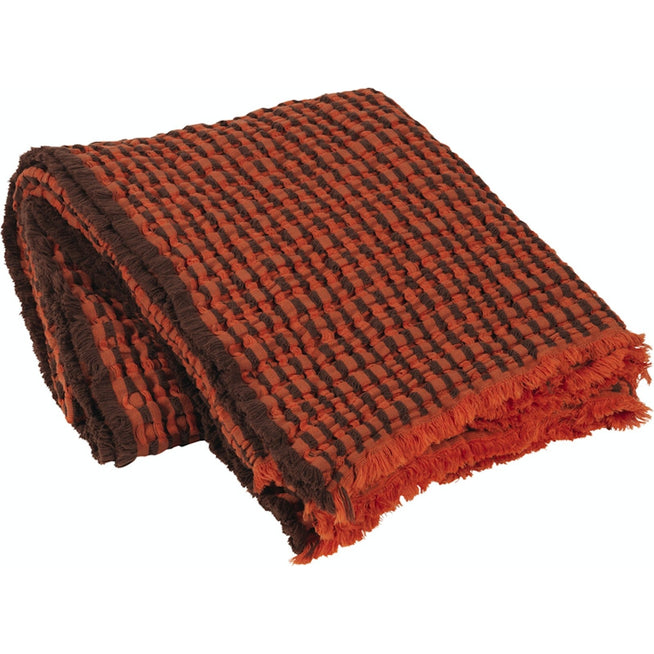Photo of Linda Plaid Græskar/orange - 130x180cm