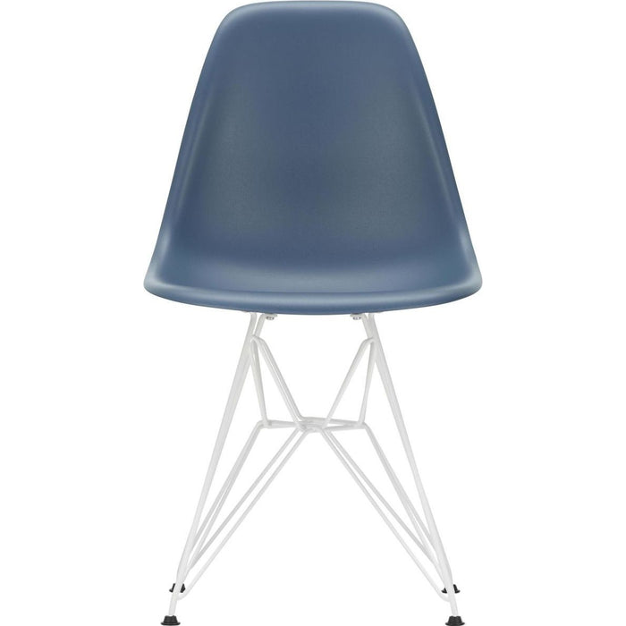 Eames Plastic Chair Dsr - 83 Sea Blue - White Base - Matstolar - Charles & Ray Eames - Blå - Metall/plast
