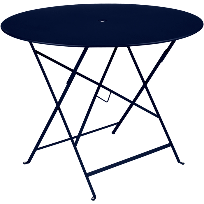 Photo of Bistro Table Ø 96 cm, Deep Blue - Garden Table - Blue - Metal