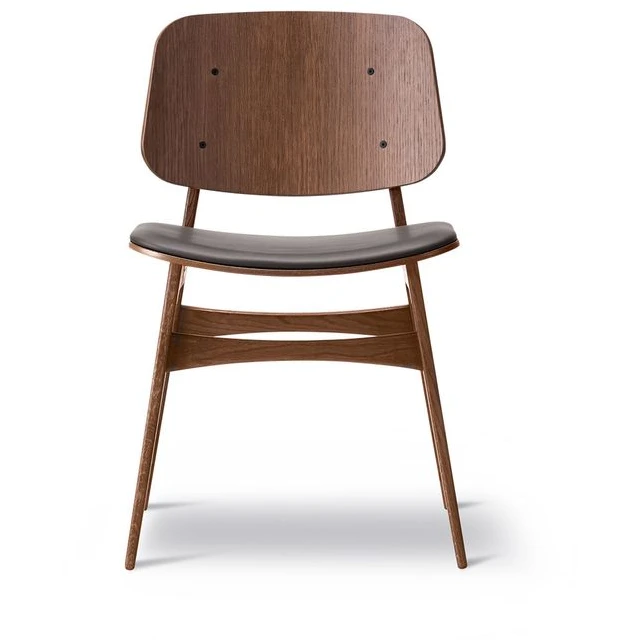 Photo of Søborg 3051 Wood Base Chair - Upholstered Seat