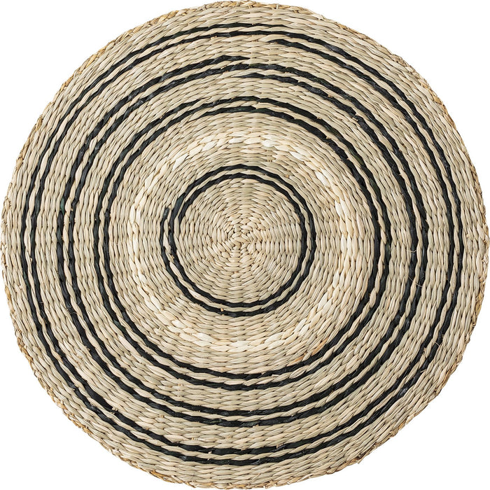 Photo of Seagrass placemats - black / natural set of 6 pieces