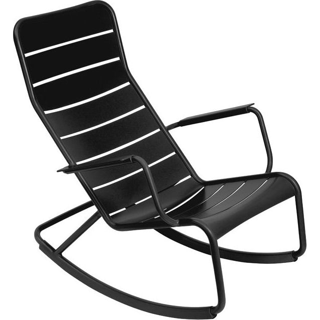 Photo of Luxembourg Rocking Chair Liquorice 42 - Utomhusfåtöljer - Frédéric Sofia - Metall