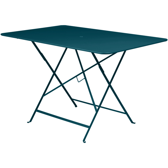 Photo of Bistro Table 117 x 77 cm, Acapulco Blue - Outdoor dining table - Blue - Metal