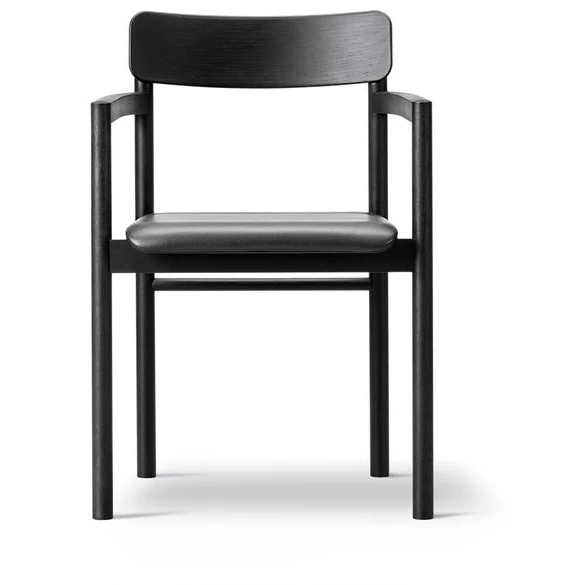Photo of Post Chair 3446 By Cecilie Manz - Spisebordsstol - Primo 88 Black / Black Lacquered Oak - W54 X D49,5 X H79,5 X Sh46,5 Cm
