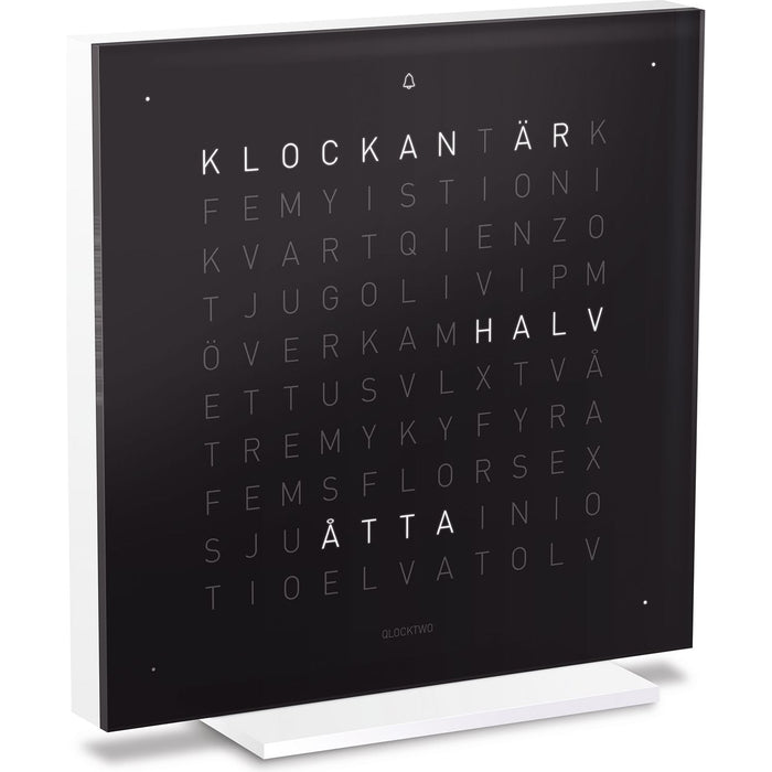 Qlocktwo Touch Acrylic, Black Ice Tea, Se - Klockor - Biegert & Funk - Svart