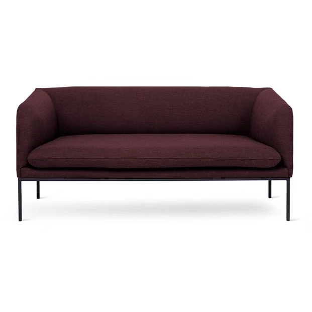 Photo of Turn Sofa / 2-seater - 2 Personers Sofa - Black - Fiord - Bordeaux - W160 X H73,5 X D75,5 X Sh42 Cm