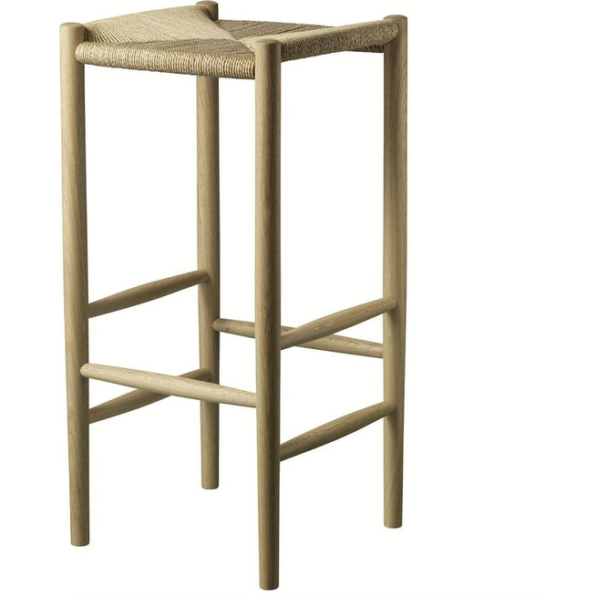 Photo of J164B High Bar Stool from Fdb Møbler (Black Lacquered Oak)