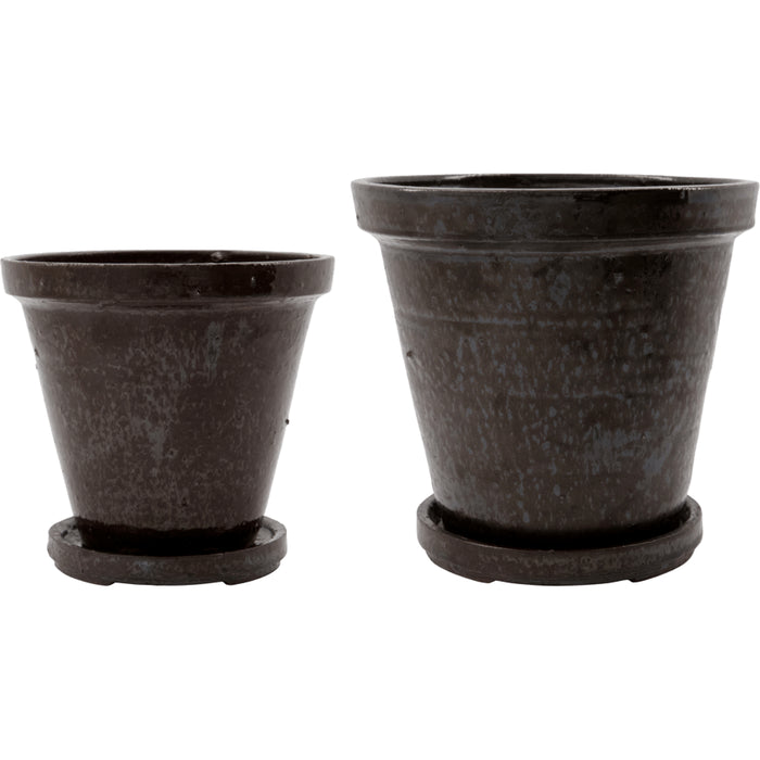 Photo of Flower pot with saucer set of 2