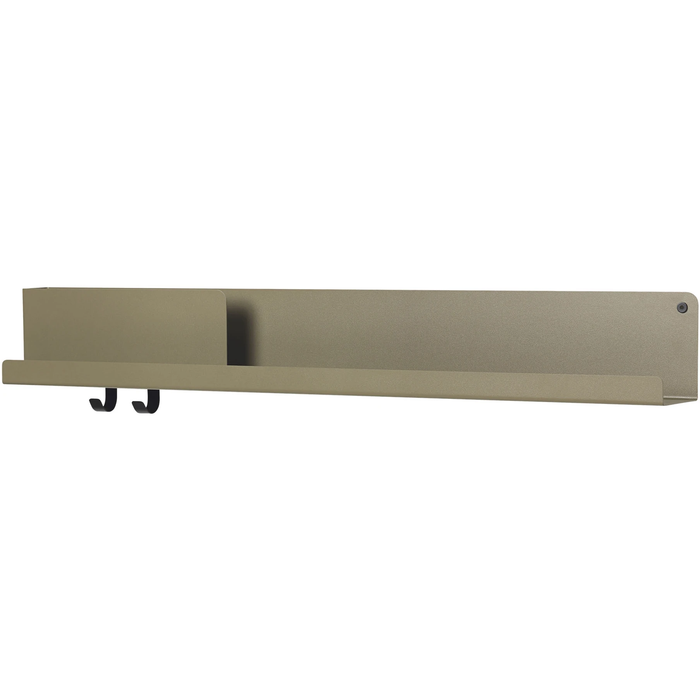 Photo of Folded Shelves - Wall shelves - Johan Van Hengel - Grey - Metal