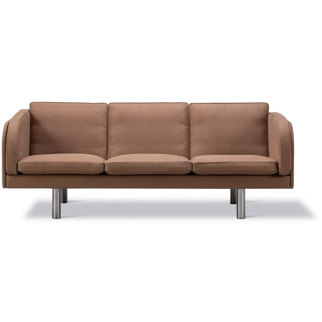Photo of Jg Sofa 3 seater L: 202 cm - Stainless steel - Brushed / Grand Linen 4803