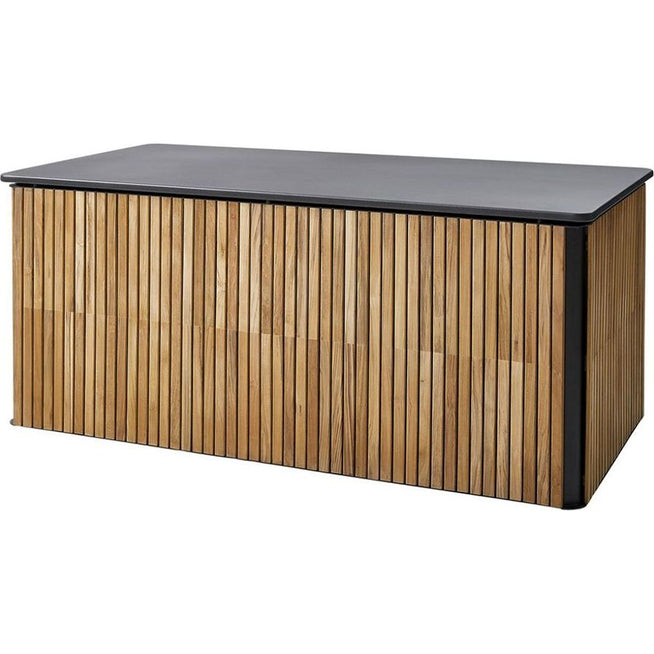 Photo of Combine Cushion Box - Cushion Box - Teak w. Lava Grey Aluminium