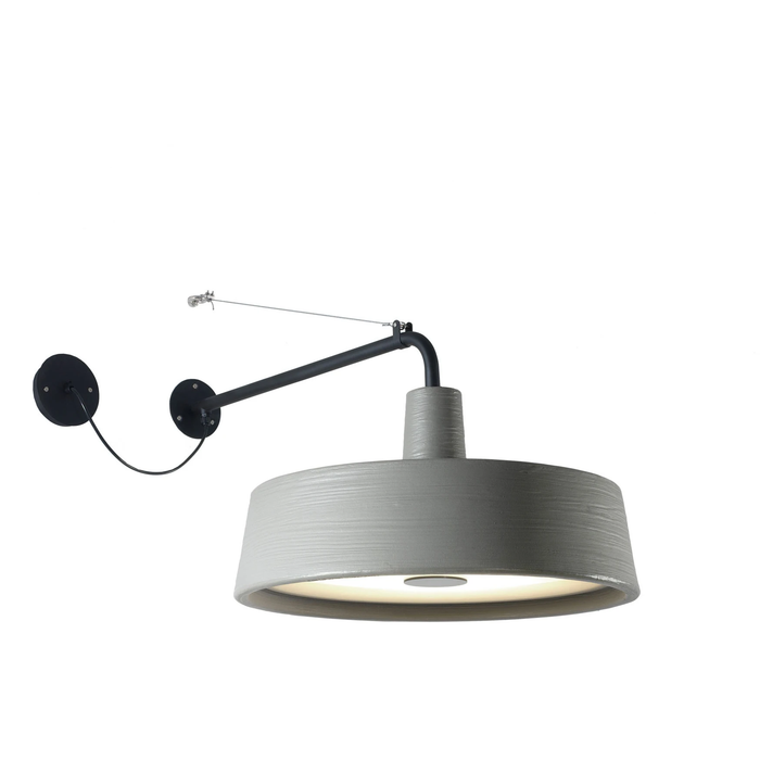 Photo of Soho 38 A Outdoor - Stone Grey - Wall Lamps Outdoor - Joan Gaspar - Grey