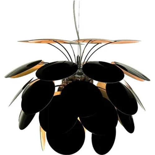Photo of Discoco 35 Pendant Light - Black, Gold - Pendant Lights - Christophe Mathieu - Black